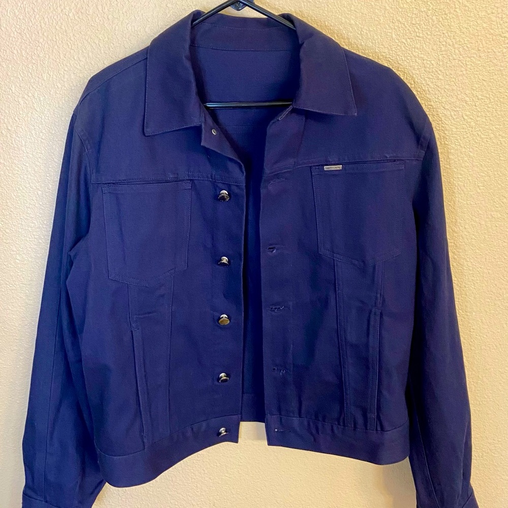 Vintage Versace classics trucker jacket